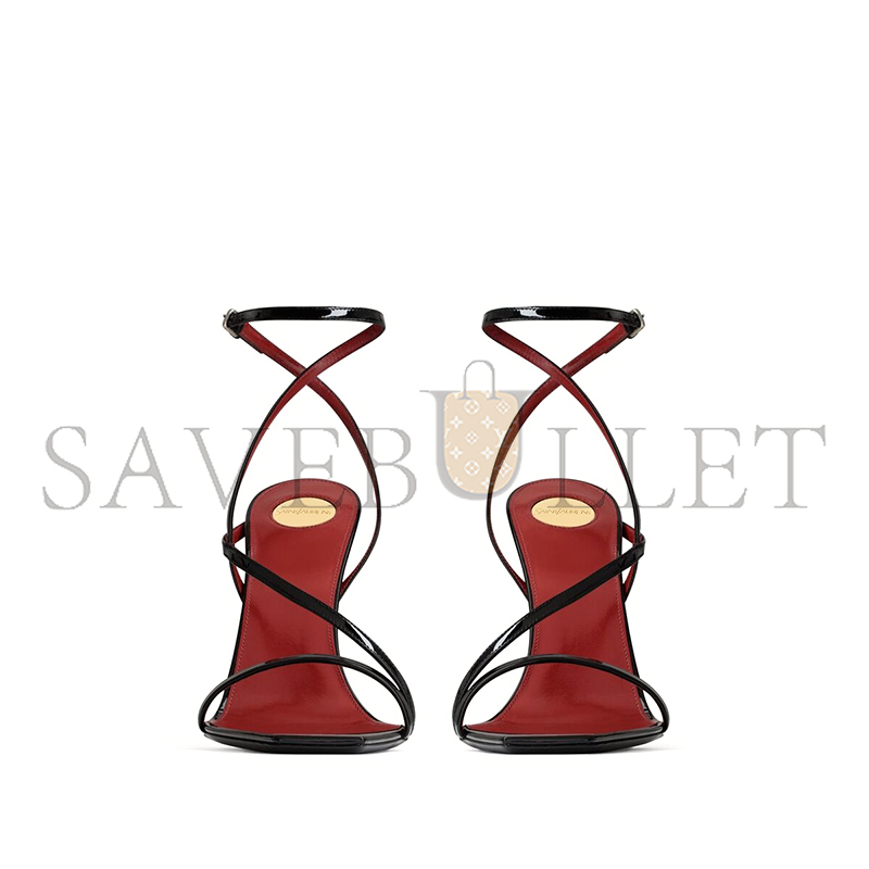 YSL ZORA SANDALS IN PATENT LEATHER 8181821TV001000